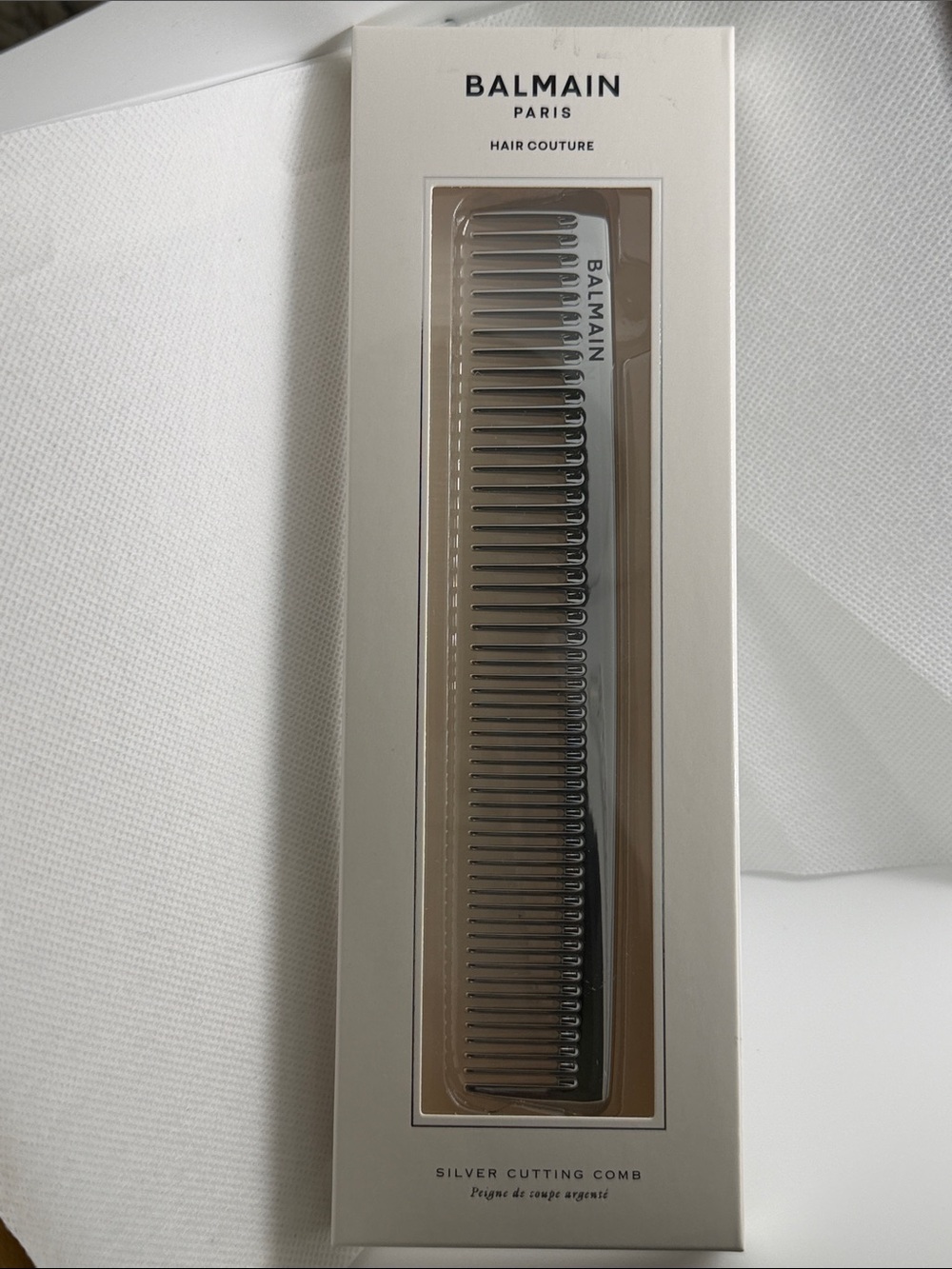 Balmain Silver Metal Cutting Comb - Men's Grooming